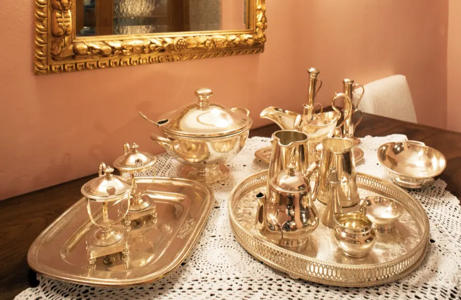 Silbernes Kaffeeservice